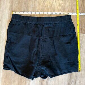 100% Cotton Gauze High Waist Universal Thread Black Shorts Women's Medium